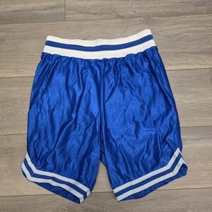 Don Alleson Athletic Shorts Blue/White Vintage 90s Basketball Training Shorts